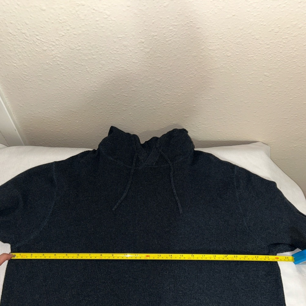 Linksoul Waffle Knit Cotton Cashmere Hoodie Pullover Men's XL Navy Golf - Picture 6 of 6